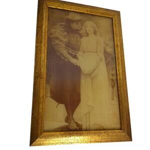 Vintage C.E. Perugini The First Spoken Words of Love Photograph Framed